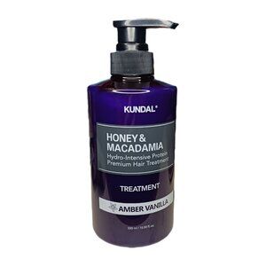 KUNDAL Amber Vanilla Scented Honey & Macadamia Hydro-Intensive Hair Treatment